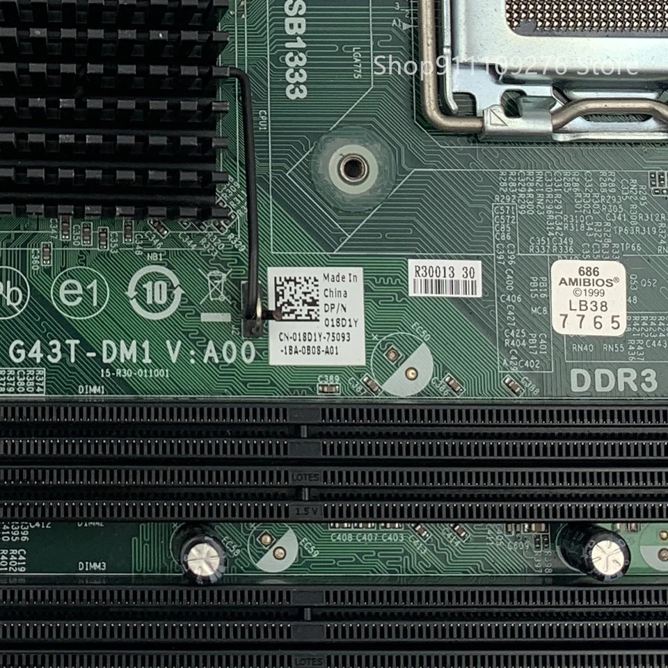 DELL piron 오리지널 리퍼 마더보드 560 560S G43T-DM1 18D1Y