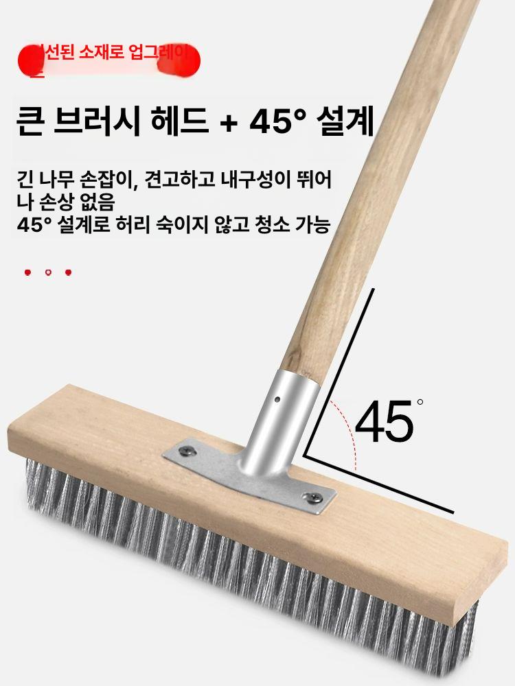 강력 산업용브러쉬 하드 와이어 청소솔 도구 브러시 스테인레스 금속 클리닝 바닥솔 - 상세 이미지 4