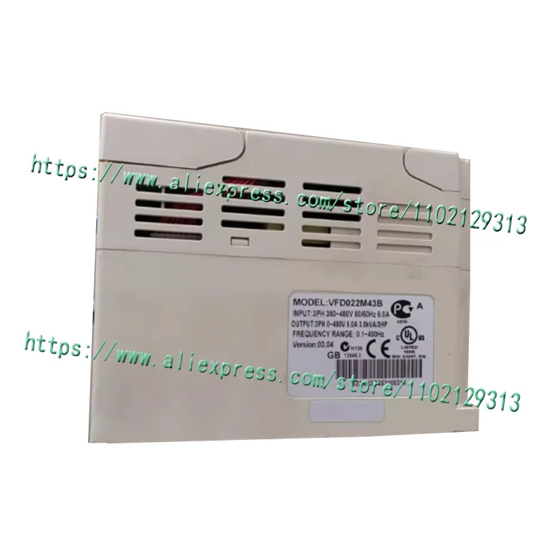 가변 속도 AC 모터 드라이브 VFD022M43B 2.2 KW 3상380V 460V 정격 5 A 2200 W VFD 시리즈 신