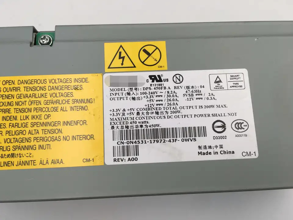 DPS-450FB A 서버 전원공급장치 CN-0N4531 DELL PE1600SC