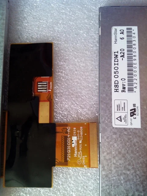 터치 스크린 원본 GPS MP5 MID LCD 디스플레이 TP 5.0 인치 패널 HSD050IDW1-A20