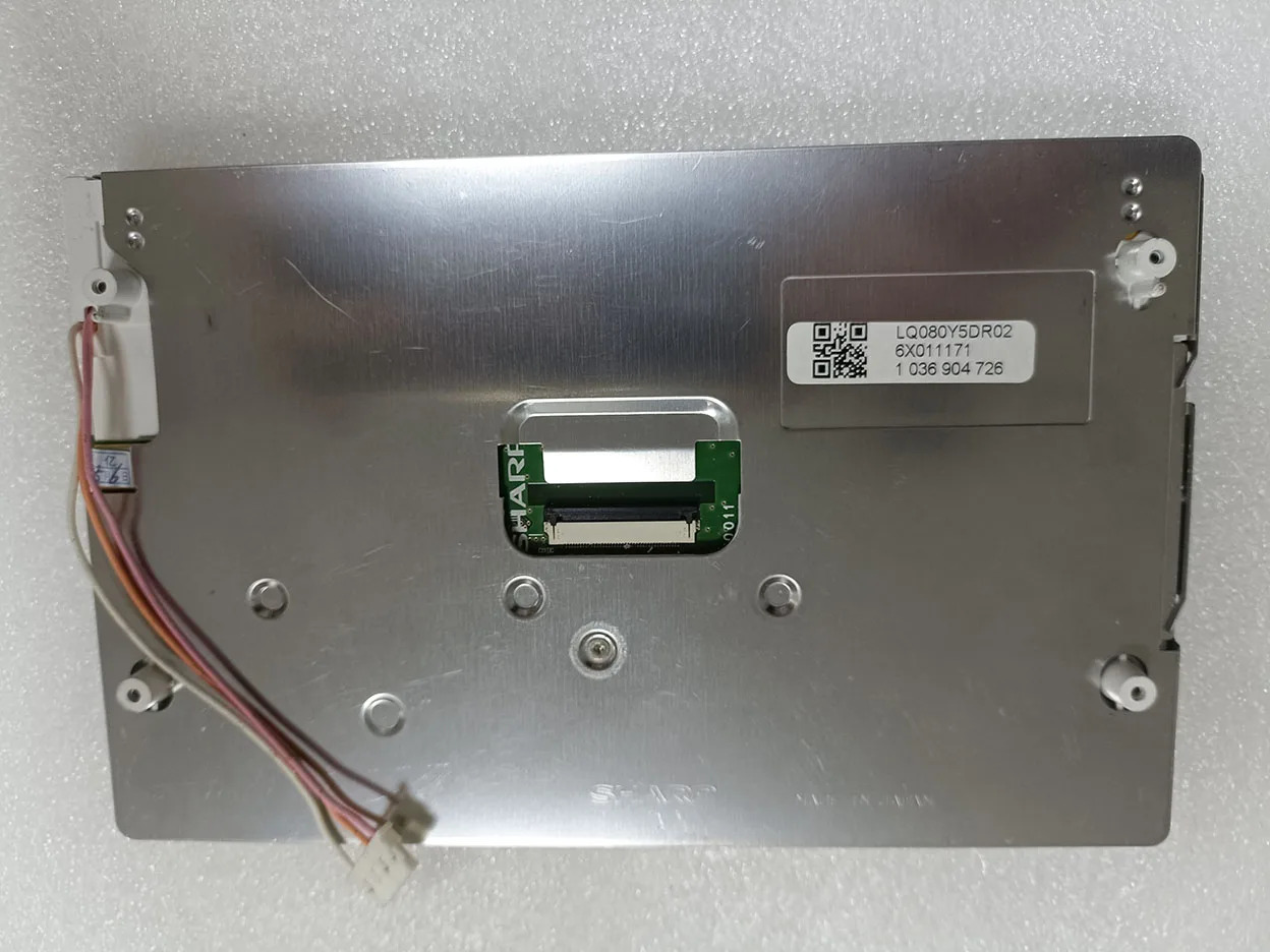 TFT LCD 패널 LQ080Y5DR02 800 RGB x 480 WVGA 투과 디스플레이 등급 A 8.0 인치
