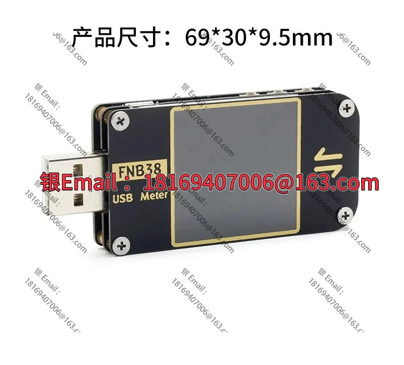 FNB38 암페어 전압 측정기 USB 테스터 QC4PD3.0 2.0 PPS 고속 충전 프로토콜 용량