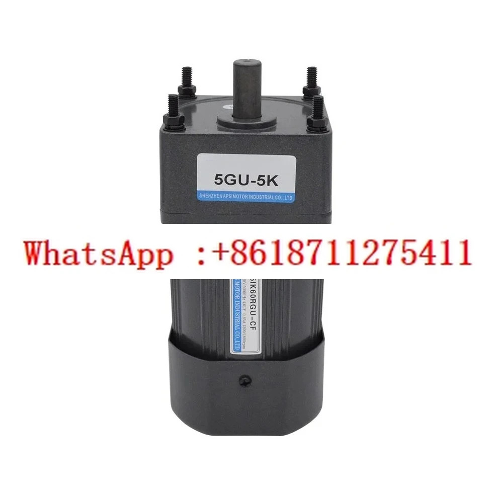 5IK60GN-CF 60W 3상 220V/380V AC 기어 모터 가역 속도조절 가능