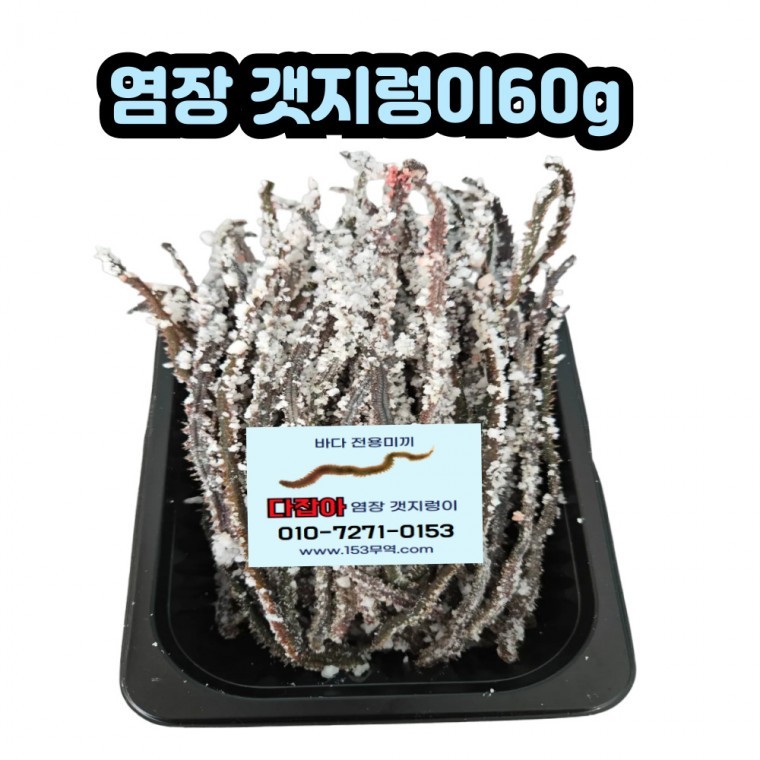 염장갯지렁이60g낚시용미끼바다선상갯바위 - 상품 이미지