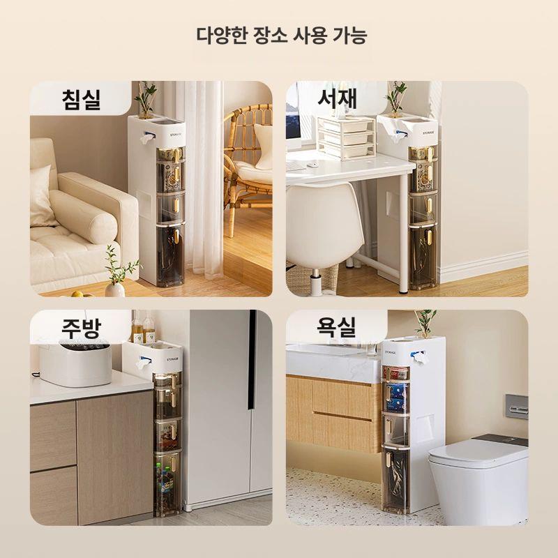 욕실장 수납장 무타공 접착식 스테인레스 거치대 선반형 욕실선반 코너선반 홀더 무광 - 상세 이미지 2