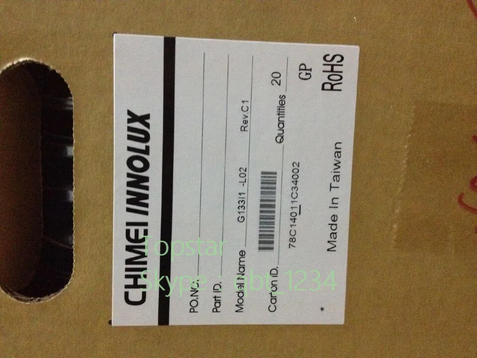 CHIMEI Innolux LCD 스크린 디스플레이 패널 리퍼 완료 13.3 인치 G133I1-L02