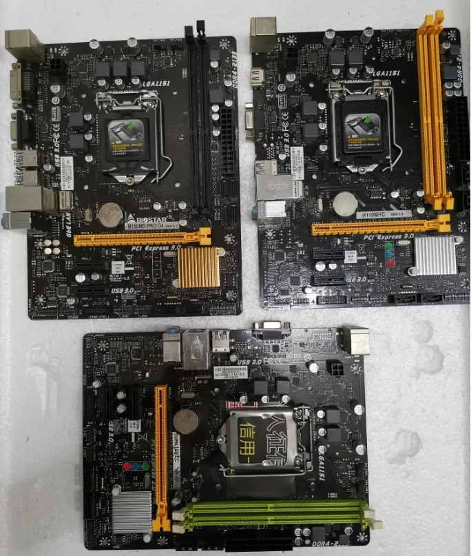 BIOSTAR TB250-BTC B150M H170 H110 메보드 1151 핀 지원 대