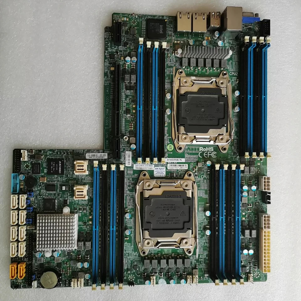 슈퍼마이크로 제온 프로세서X10DRW-N E5-2600 v4/v3 패밀리 i350-AM2 듀얼 포트 GbE LAN LGA2011 마더보드
