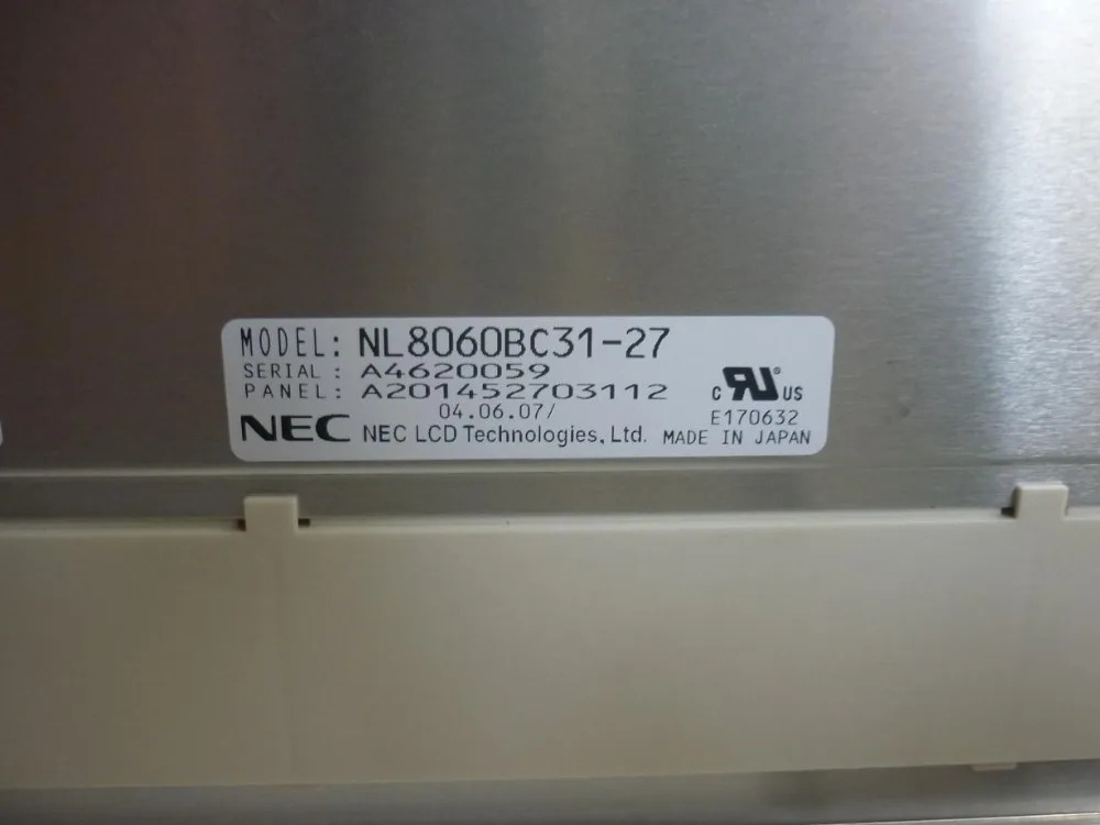 NL8060BC31-27 A 등급 12.1인치 산업LCD 스크린 패널 디스플레이