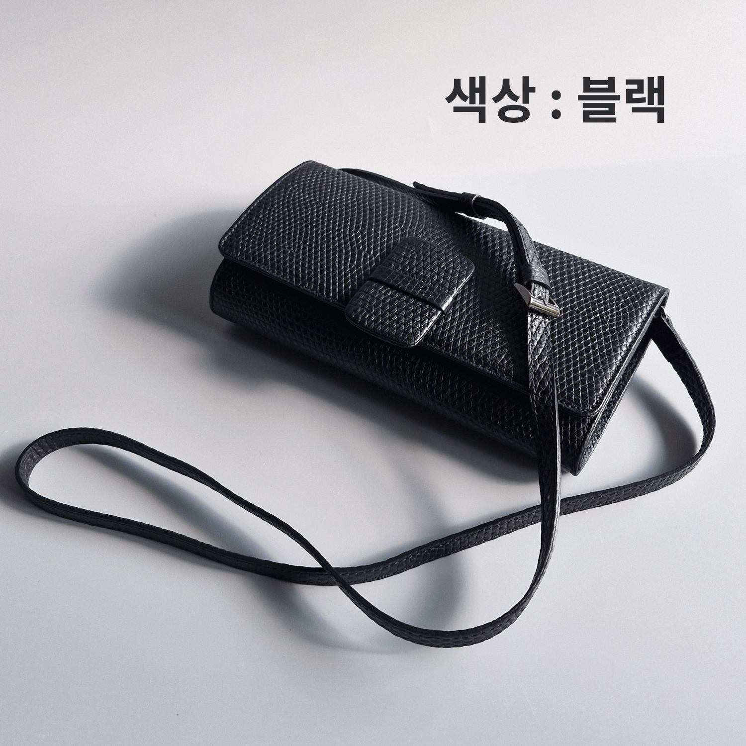국내 생산 프리미엄 소가죽 미니 여성 클러치백 핸드백 정장 크로스백 하객 결혼식 가방 이미지 6