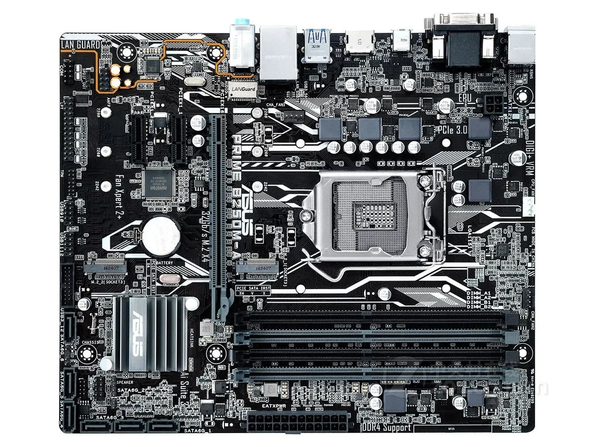ASUS호환 프라임 B250M-A B250M-KYLIN/현무암 1151 DDR4 M.2용