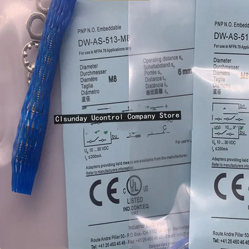 3PCS DW-AS-513-M18-002 DW-AS-511-M18-002 DW-AS-513-M8 DW-AS-523-M8-001 DW-AS-522-M8-001 DW-AS-524 -