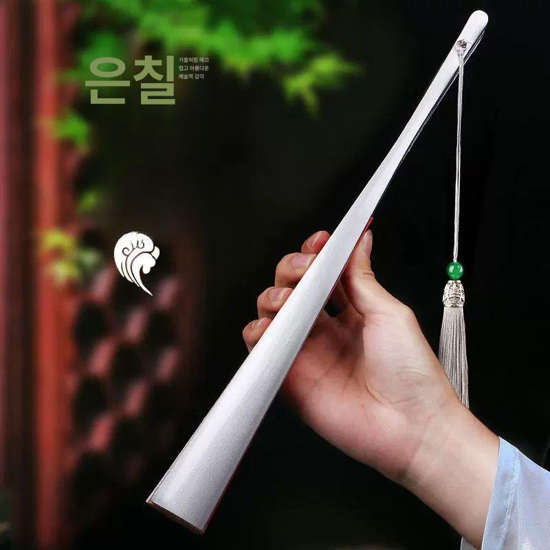 티타늄 쇠부채 부채춤 공연 연습용 무용소품 태극부채 호신용부채 전통무술 태극권 - 상세 이미지 2