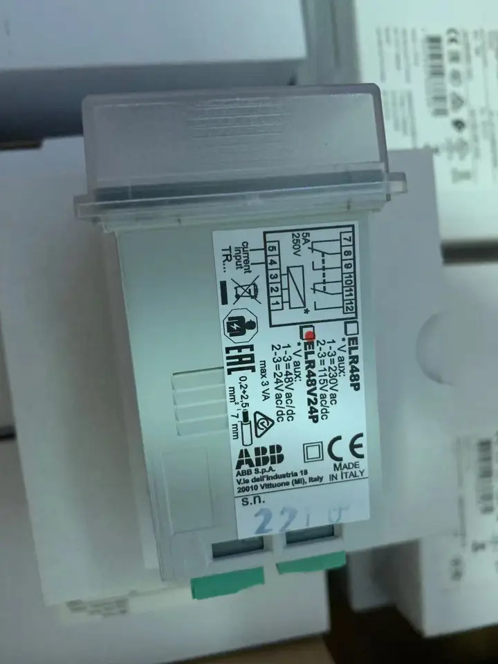 오리지널 ABB 잔여 전류 모니터 ELR48V24P ELR48P 신