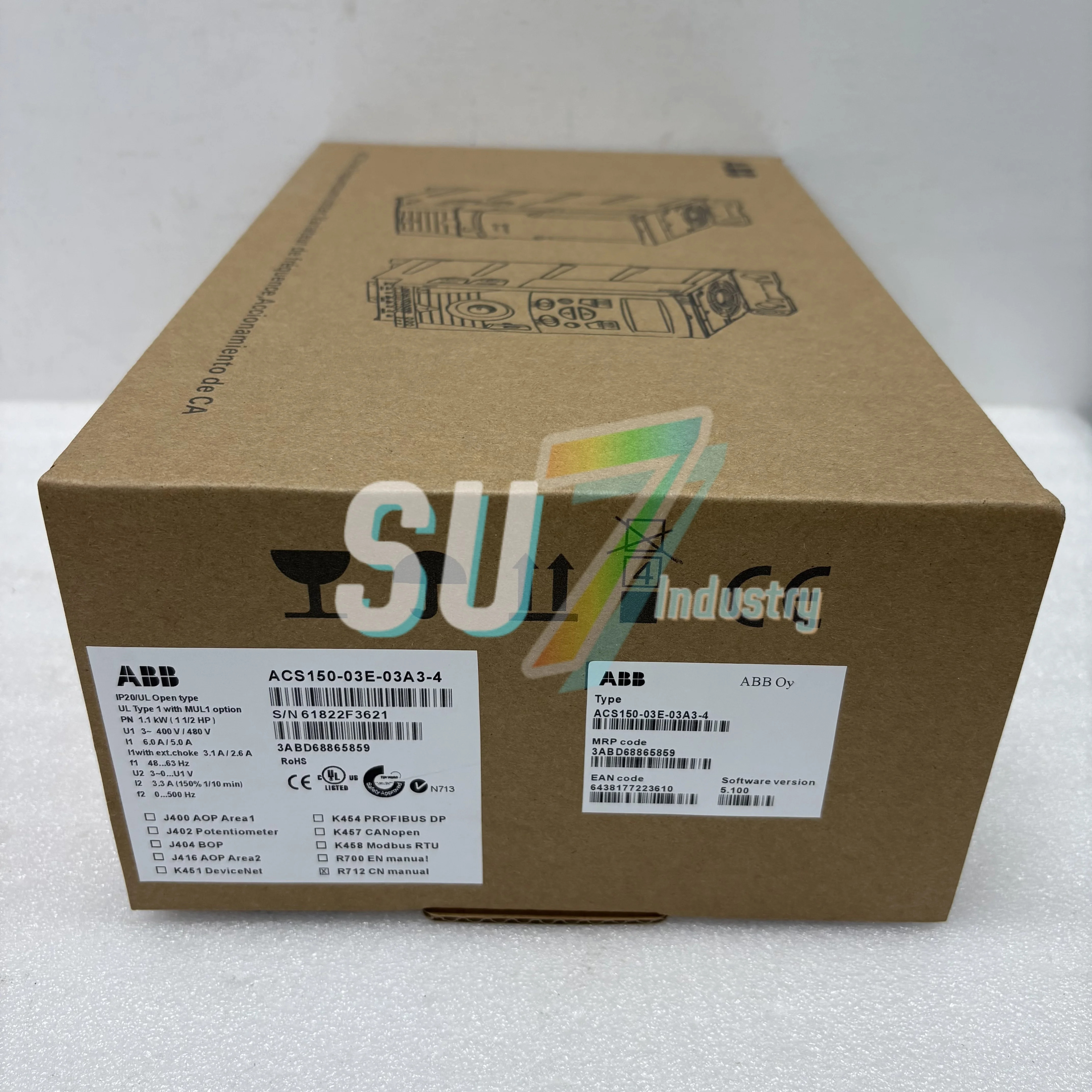 주파수 변환기 새 ACS150-03E-03A3-4