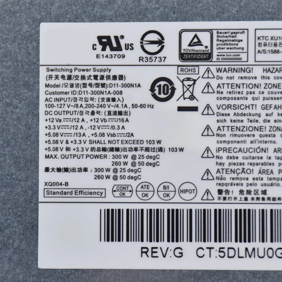 hp호환 ProDesk 550 405 480 400 G2 300W 전원공급장치 759045-001 759763-001 Psu 키트