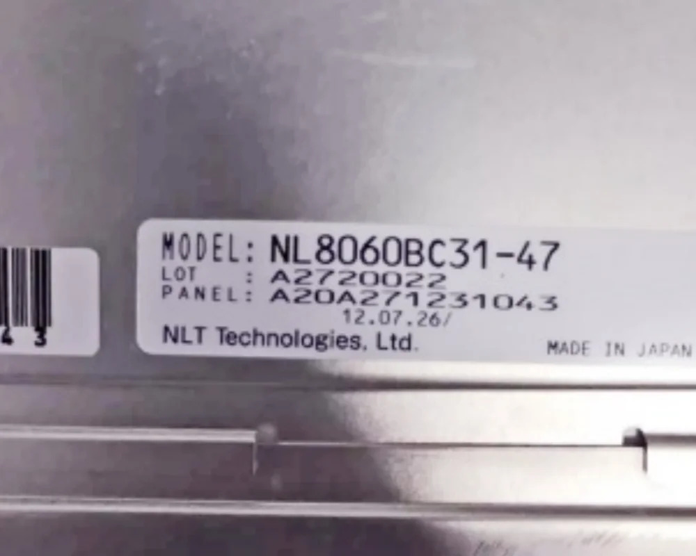 NL8060BC31-47 LCD 디스플레이 스크린 패널 12.1 인치 800x600