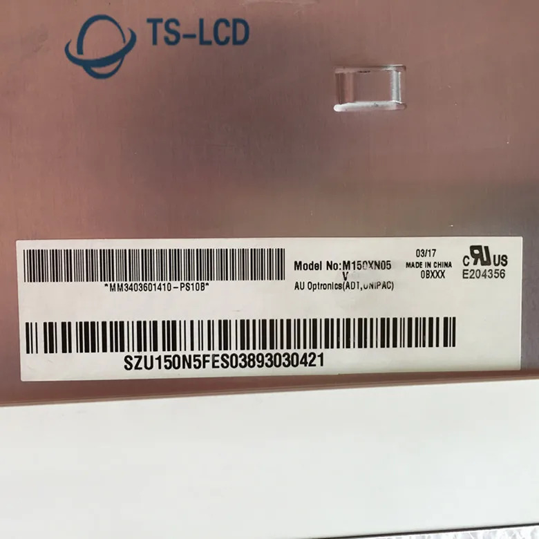 리퍼 A 등급 LCD 패널 스크린 M150XN05 V1 15.0 인치