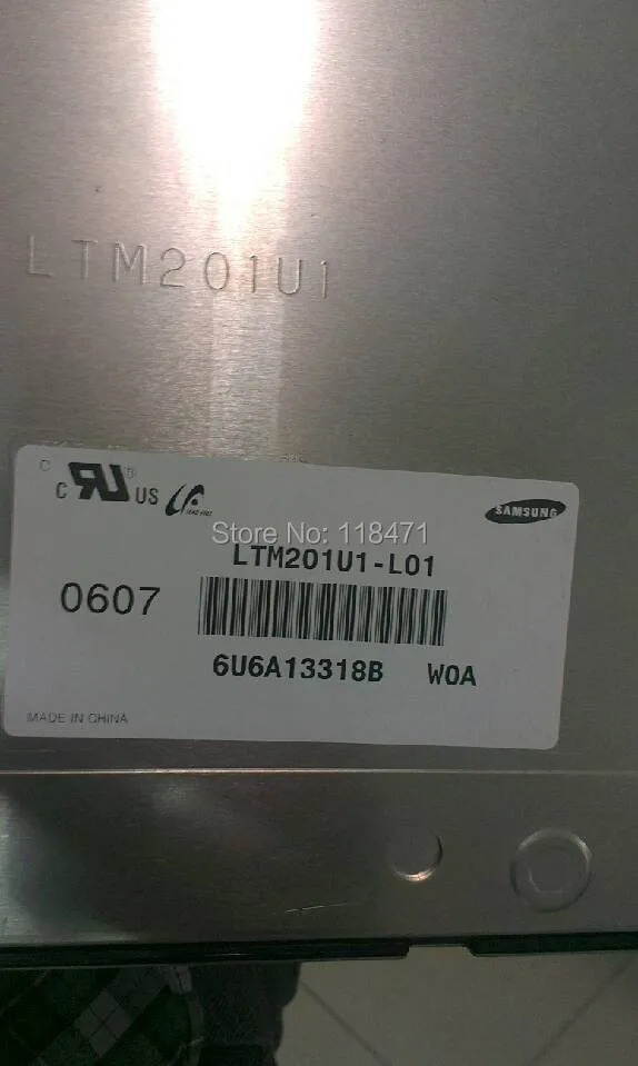 오리지널 산업LCD 화면 LTM201U1-L01 A 등급 20.1 인치