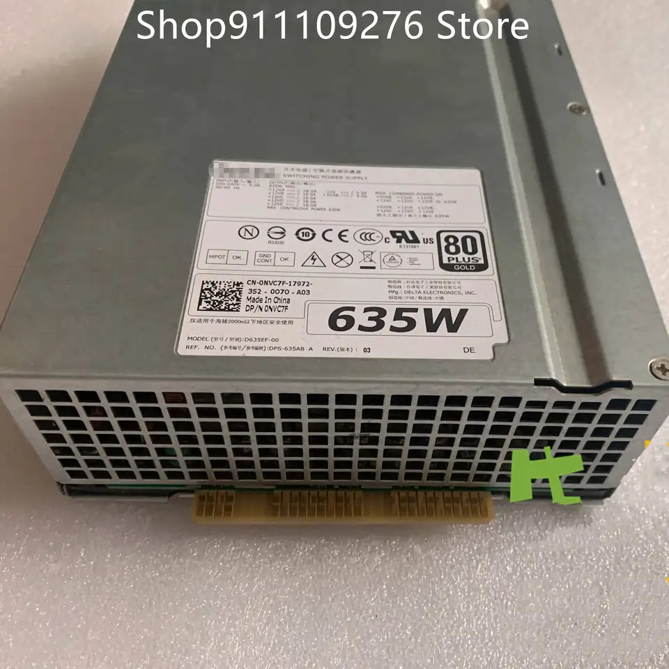 DELL T3600 T3610 T5600 워크스테이션PSU D635EF-00 NVC7F MAX 635W