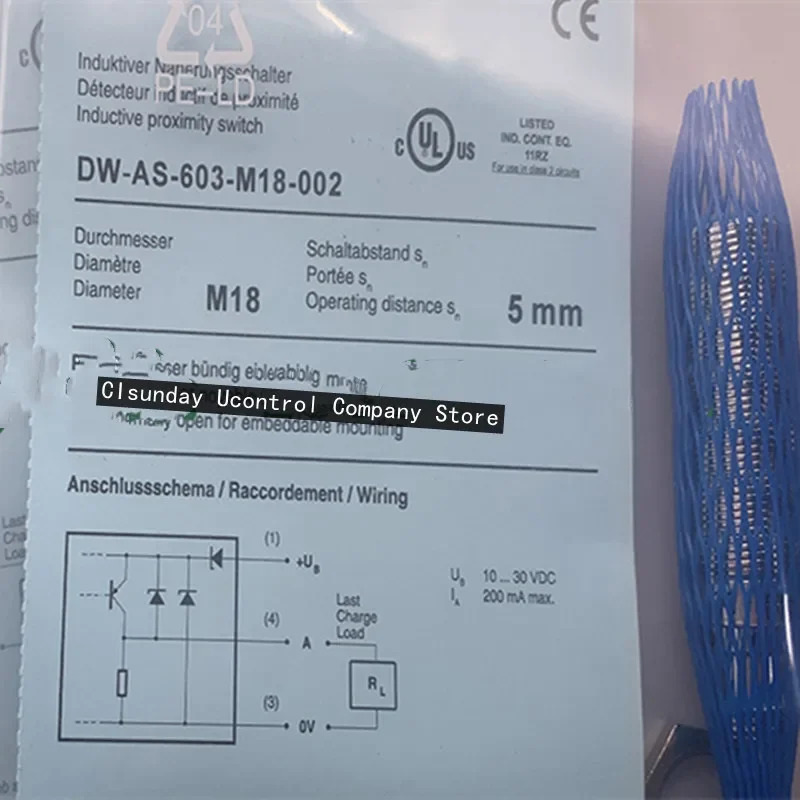 3pcs 스위치 DW-AS-613-M12 DW-AS-613-M12-120 DW-AS-603-M18-002 DW-AS-621-M8 DW-AS-621-M8-001