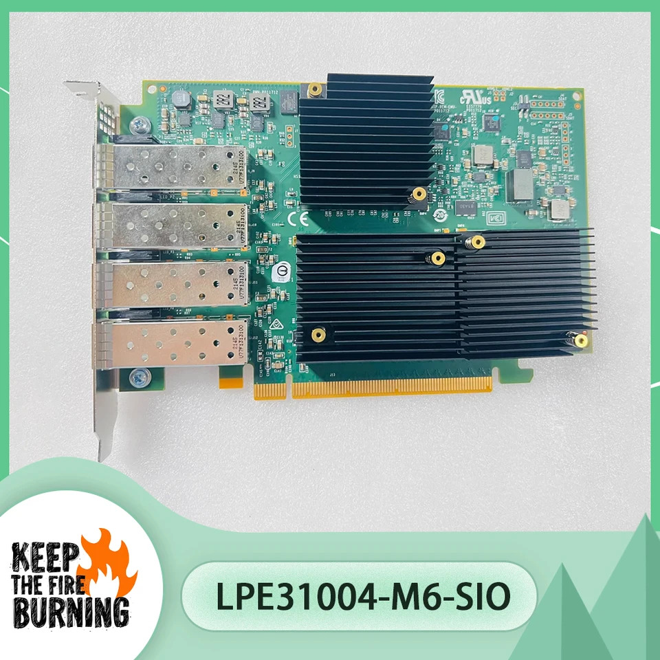 LPE31004-M6-SIO 에뮬렉스 16G 4 개전기 포트 SNA 스토어 HBA 카드