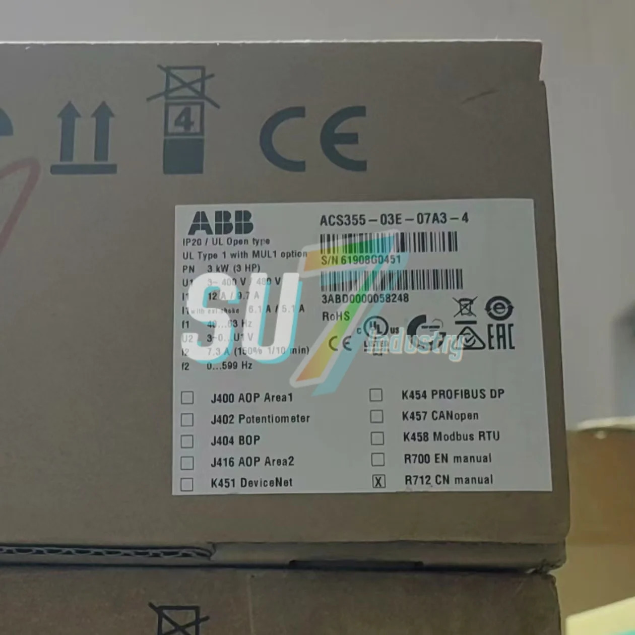 주파수 변환기 ACS355-03E-07A3-4 ACS355-03E-08A8-4 새