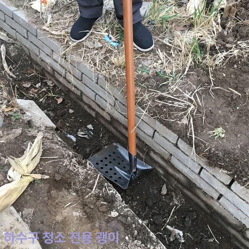굴착 슬러지 하수구삽 도랑 맨홀 오물제거 배수로청소삽 우수관 이물질 하수도 - 상세 이미지 3