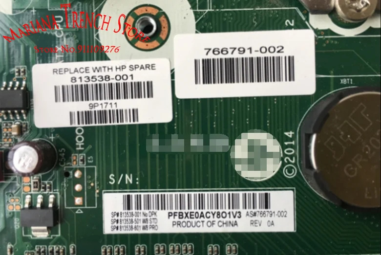 hp호환 406 G1 데스크탑 PC 마더보드 FX-ISB-8X-2 766791-002 813538-001
