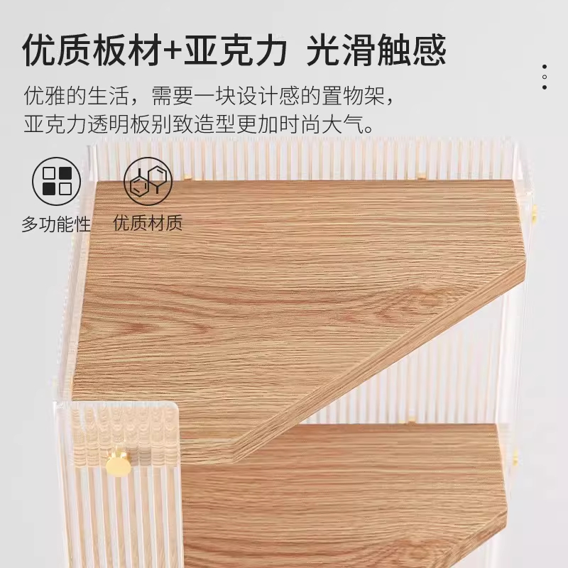 모서리선반 인테리어 삼각 캐비빗 침실 삼각코너장 벽 5단 - 상세 이미지 3