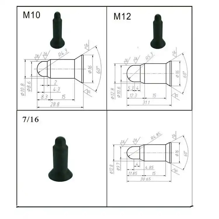10Pcs KCF 포지셔닝 핀 너트 코어 M4M5M6M8M10M12KCF 절연 슬리브