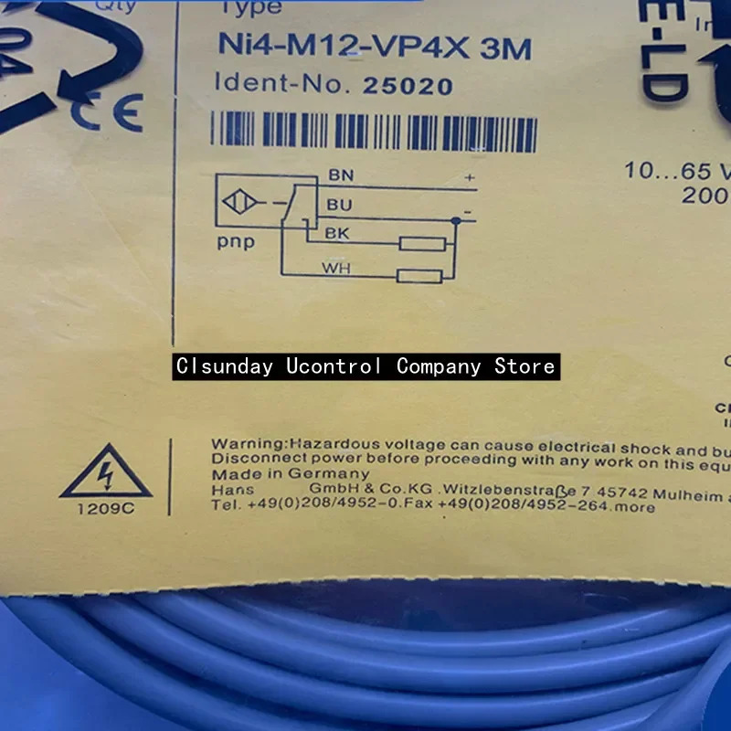 3PCS 스위치 NI4-M12-VP6X NI4-M12-VN6X