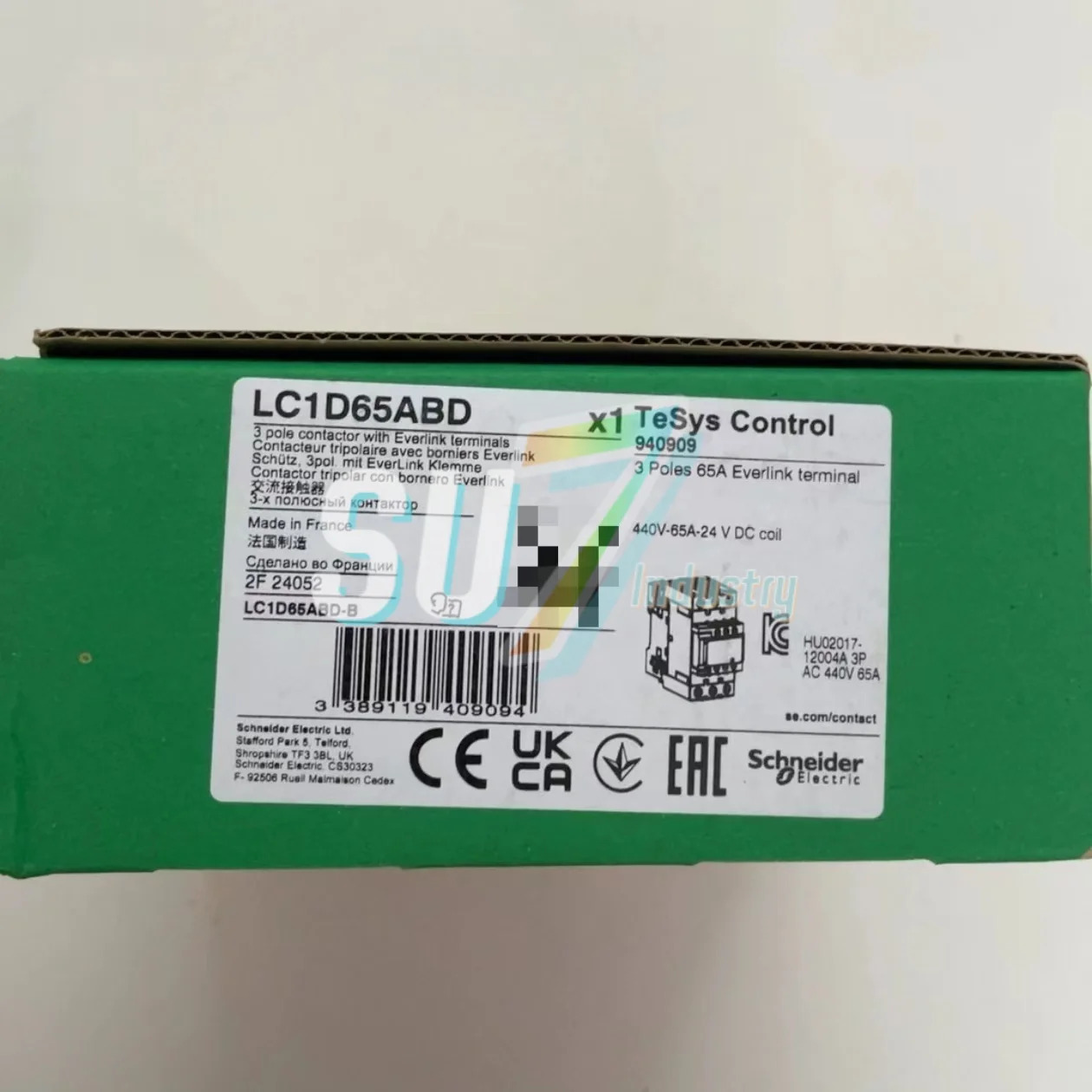 LC1D65ABD LC1D65B7C 접촉기 원본
