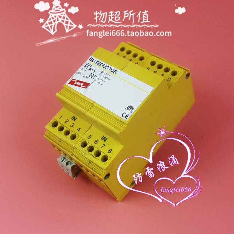 DEHN 쉴드 BVT RS485 5 신호 보호대 서지 5V 500mA 6V 10KA 918401