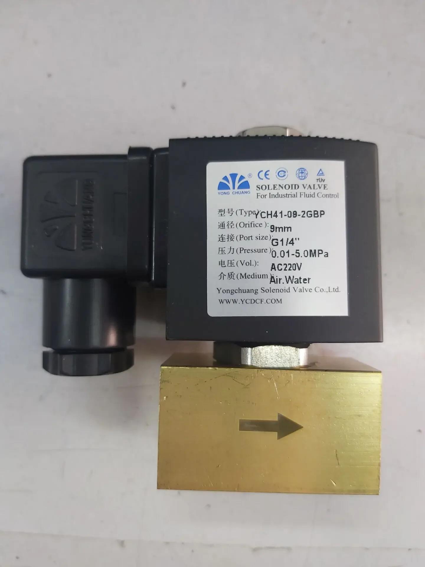 용추 솔레노이드 밸브 YCH41-09-2GBP AC220V DC24V DC12V AC380V