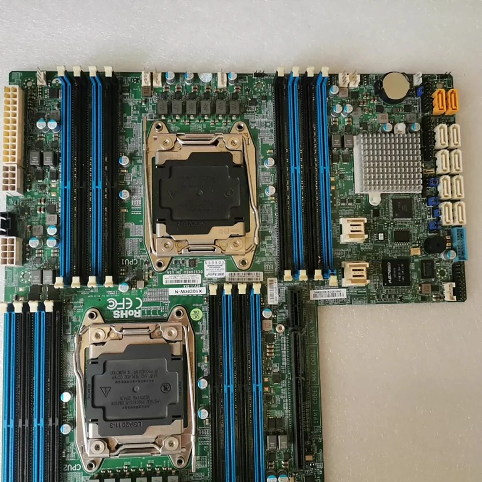 슈퍼마이크로 제온 프로세서X10DRW-N E5-2600 v4/v3 패밀리 i350-AM2 듀얼 포트 GbE LAN LGA2011 마더보드