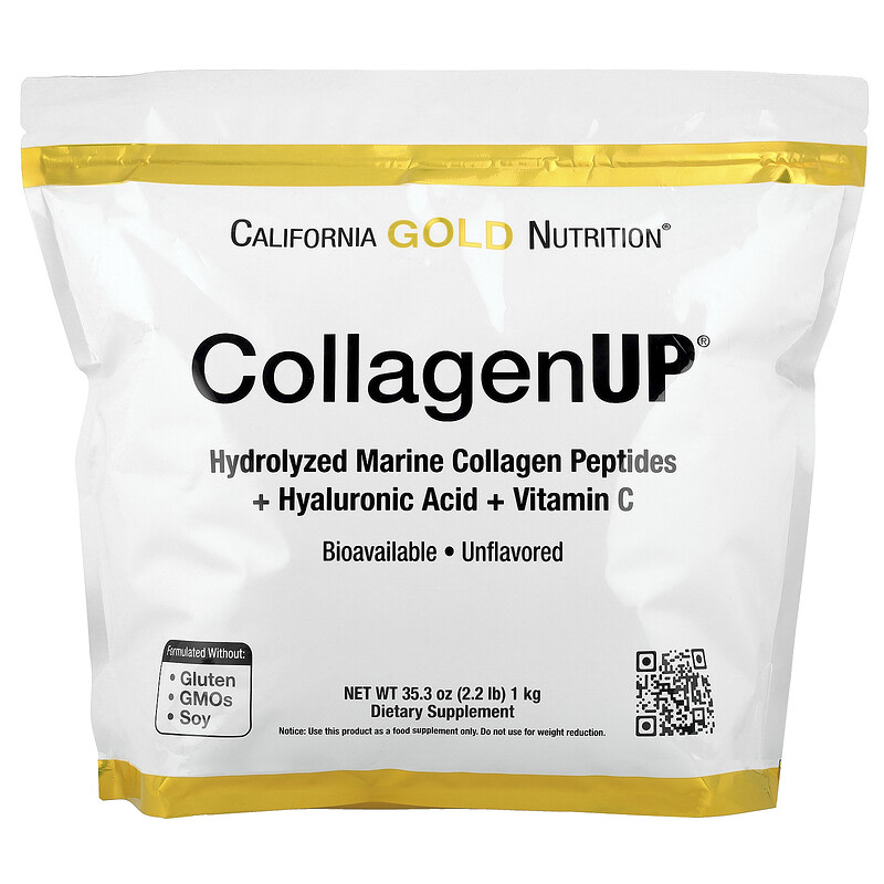 캘리포니아골드뉴트리션 CollagenUP 히알루론산 비타민C 함유 무맛 1000g, 1개 - 상품 이미지