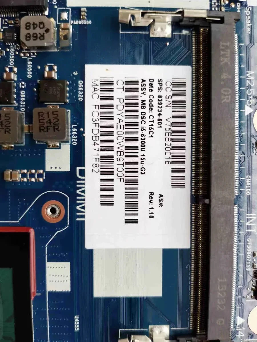 hp호환 850 ZBOOK 15-U G3 메보드8392334 -601 버전 6050A 2728501