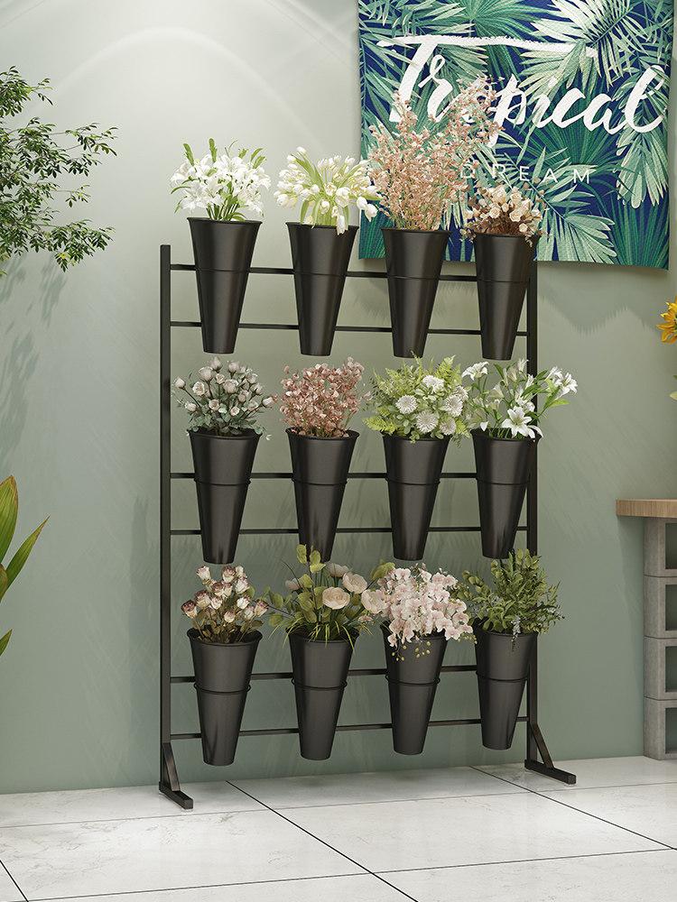 계단형 꽃진열대 다층 전시대 화분 계단식 디스플레이 꽃선반 수납장 받침대 - 상세 이미지 4