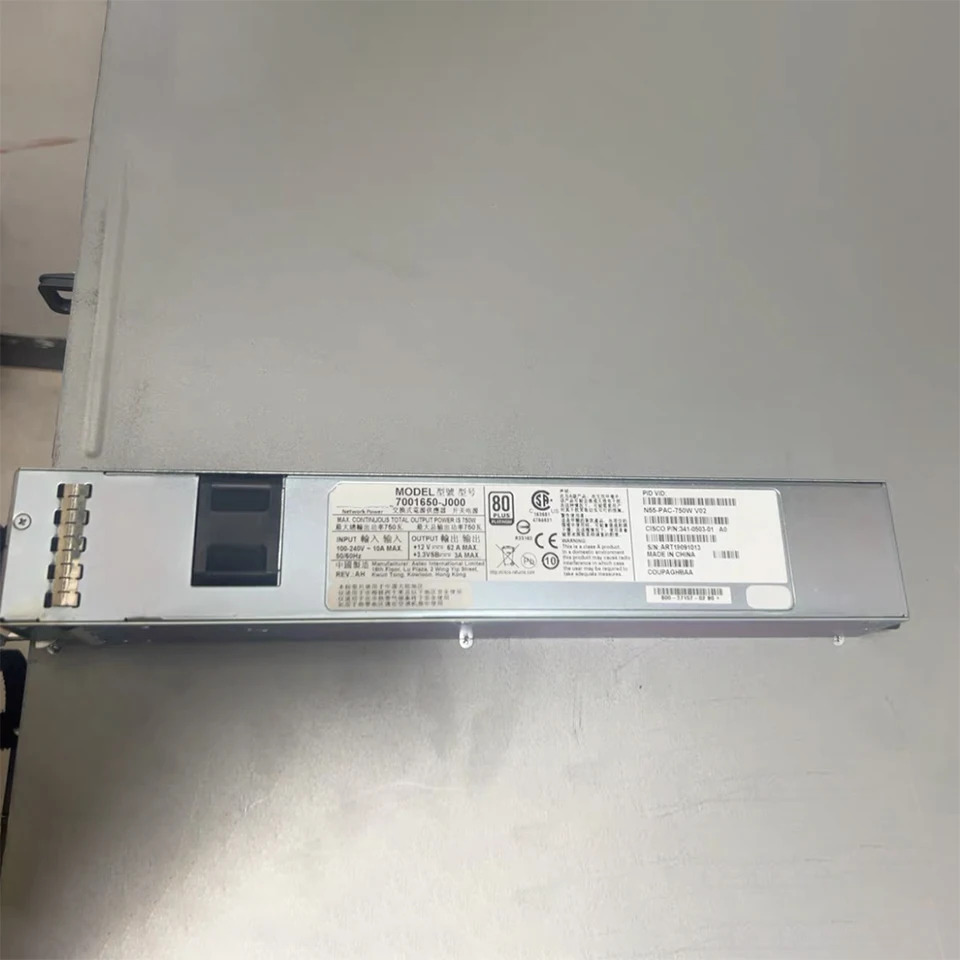 CISCO 전원공급장치 리퍼 완료 N55-PAC-750W 341-0503-01 7001650-J000 A0 750W