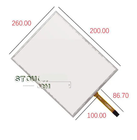 저항성 터치 스크린 G121SN01 LT121SS-105 G121X1-L04 필기 화면 12 인치 5 선 260x200