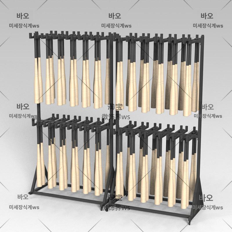 야구 거치대 장비 수납선반 걸이 방망이 보관대 브래킷 행거 디스플레이 정리함 - 상세 이미지 3