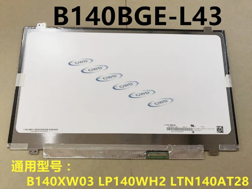 TFT LCD 패널 N140BGE-L43 M4400S B4400S b490s 14.0 인치