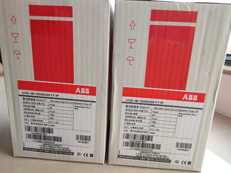 오리지널 ABB 몰드 케이스 회로차단기 XT2N160x 25-300 FF 3P 신