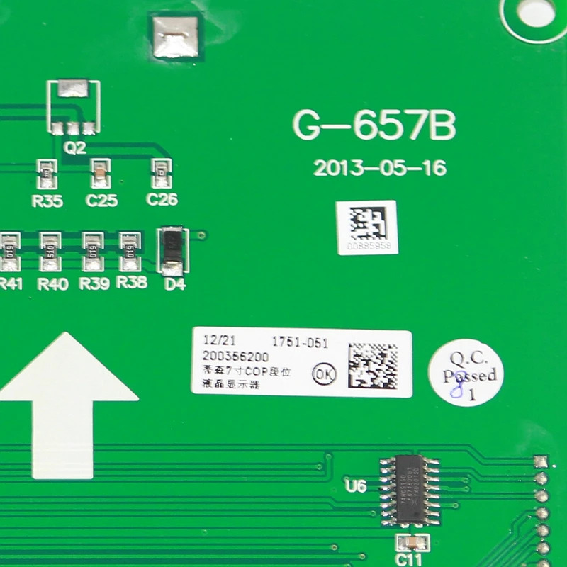 티센 엘리베이터 액세서리 차량 7 인치 COP 깨진 코드 LCD 패널 G-657B G-657A 신