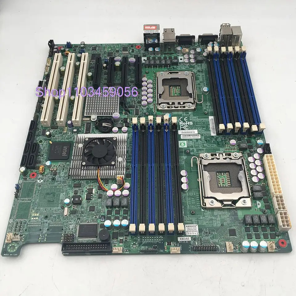 Supermicro 서버워크스테이션 마더보드 지지대 Xeon 프로세서 5600/5500 시리즈 DDR3 SATA2 PCI-E2.0 X8DAE