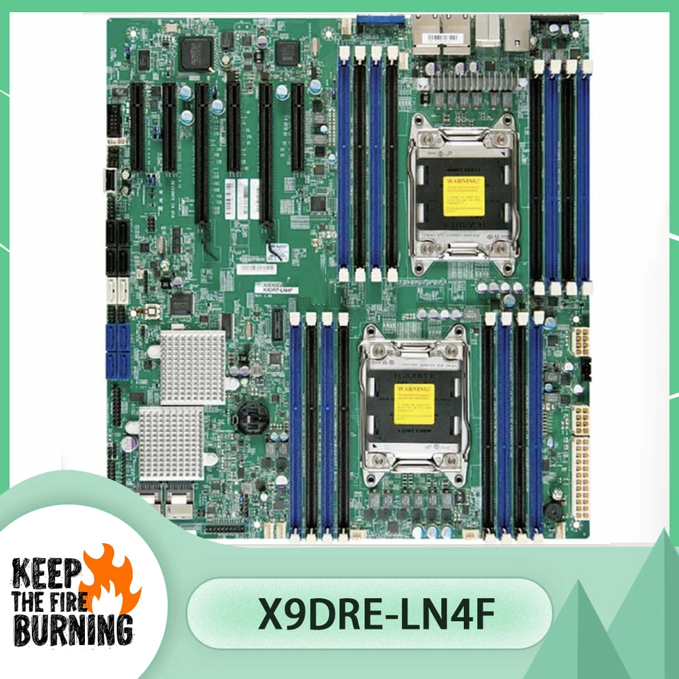 슈퍼마이크로 서버 마더보드 패밀리 ECC LGA2011 DDR3 8x SATA2 2x SATA3 포트 E5-2600 X9DRE-LN4F