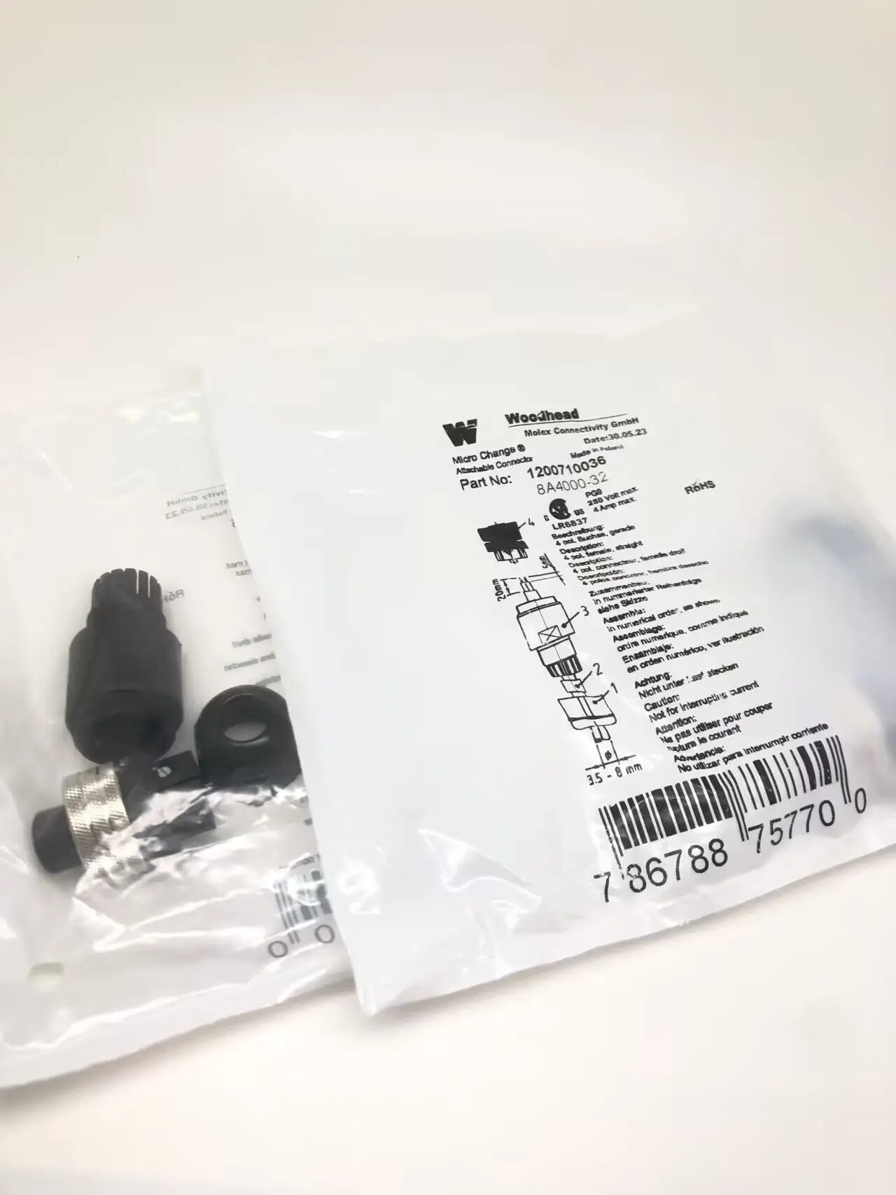 1200710036/8A4000-32 Molex 원형 커넥터 새