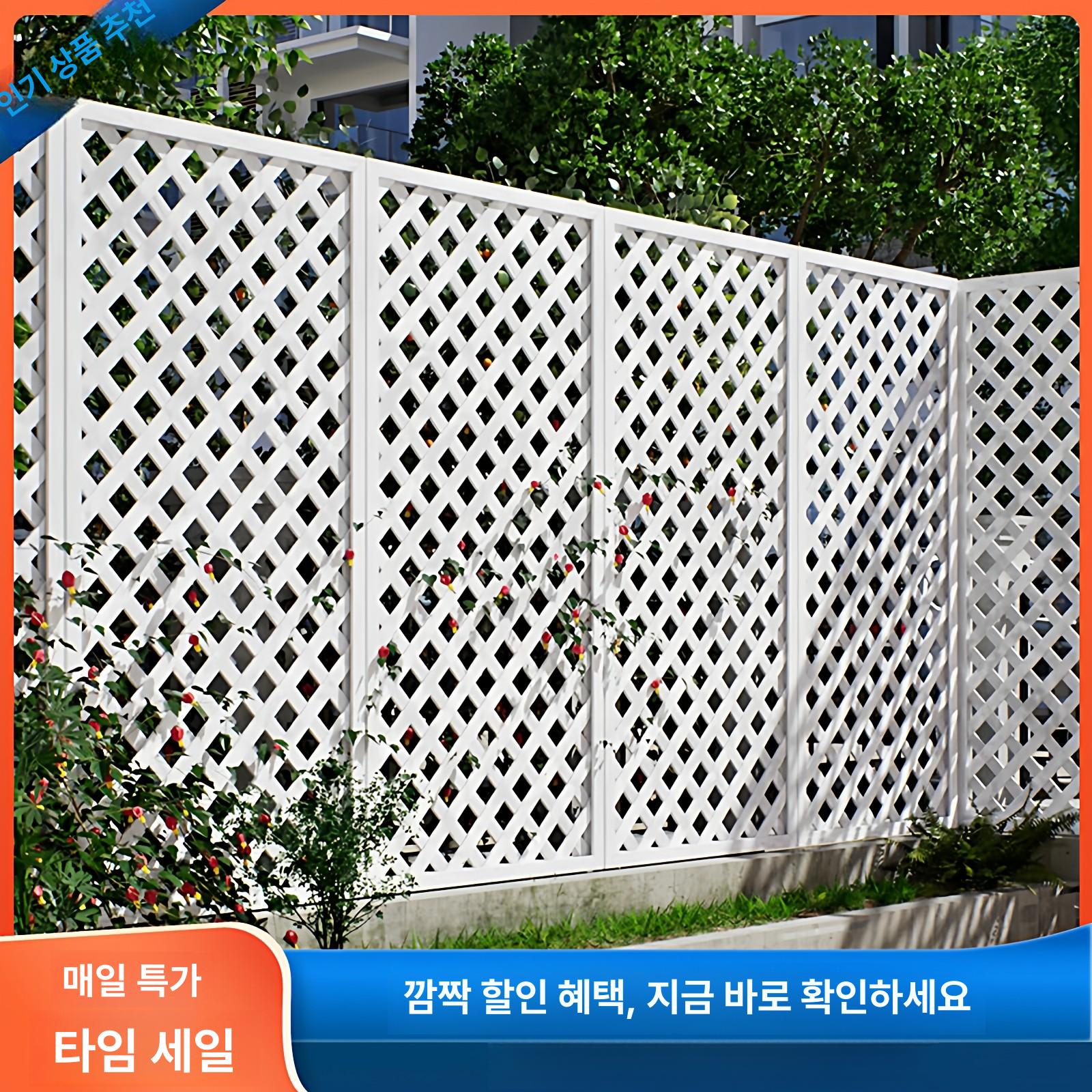베란다 야외가림막 정원 방부목 휀스 파티션 난간 탄화 전원 일본풍 사생활보호 마당 - 상세 이미지 2